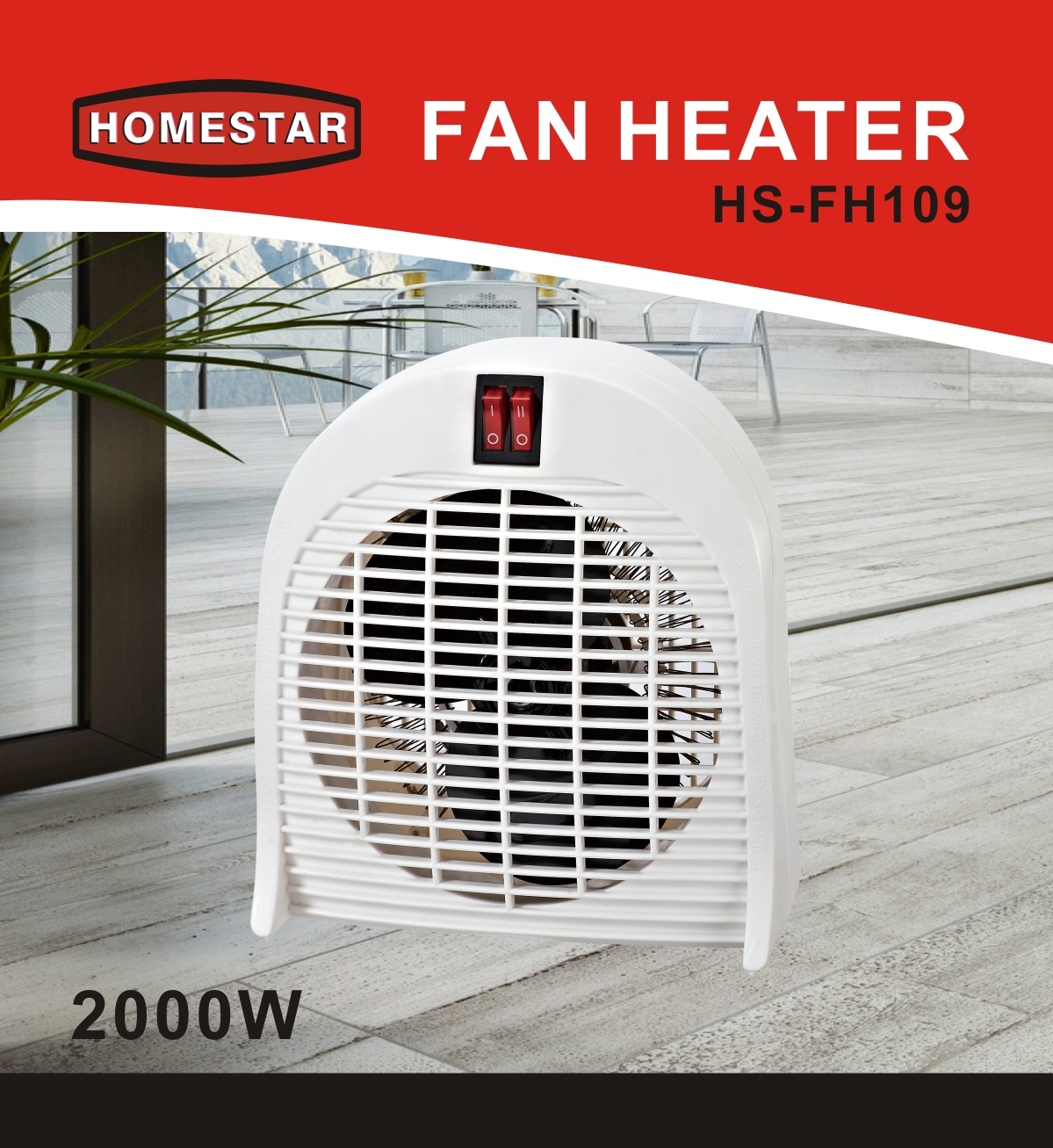 HSFH109 2000W Fan Heater Home Star