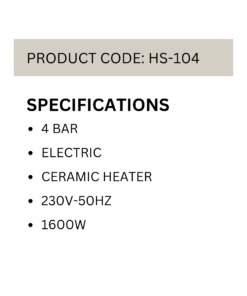 4 Bar Electric Heater