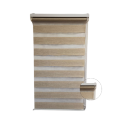 zebra roller blind beige